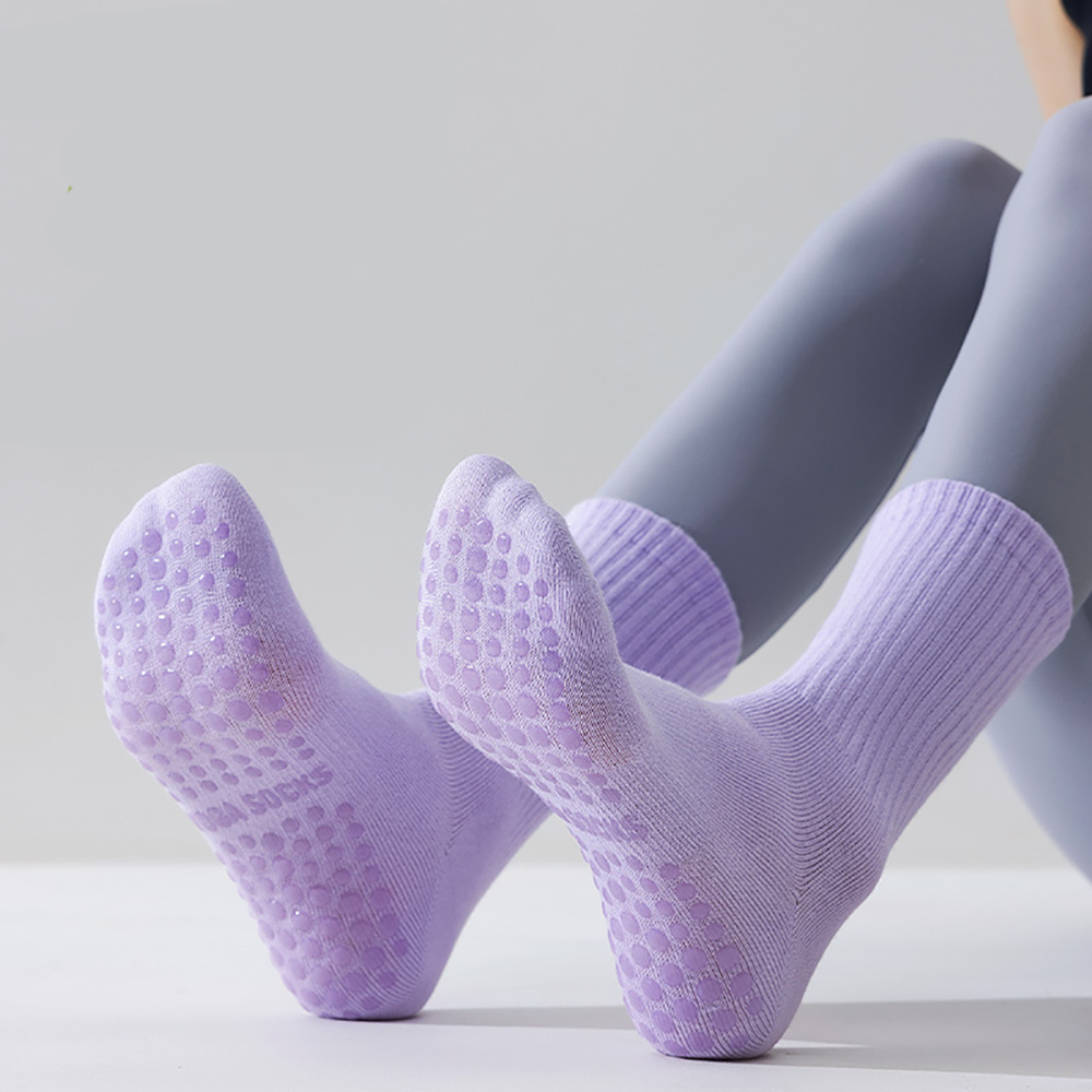 Yoga & Fitness Center - 高品質レディースヨガソックス カラフルトレンドスポーツソックス プロ仕様 通気性 滑り止め ピラティス