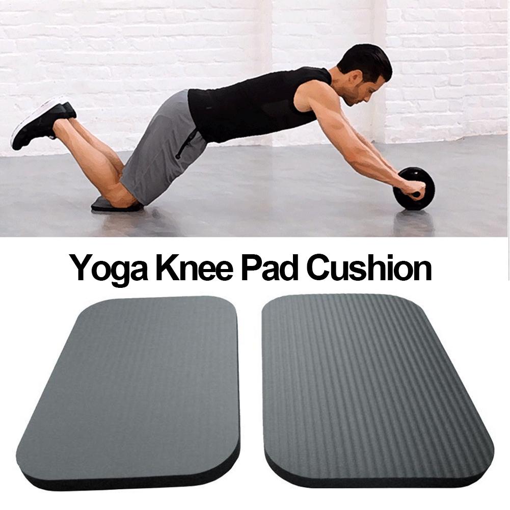 Thick Yoga Mat - ヨガ膝用ブラックパッド 1個入り クッション 膝保護 スポンジ膝クッション エクササイズ、ガーデニング、庭仕事、フィットネス用ヨガ膝パッド