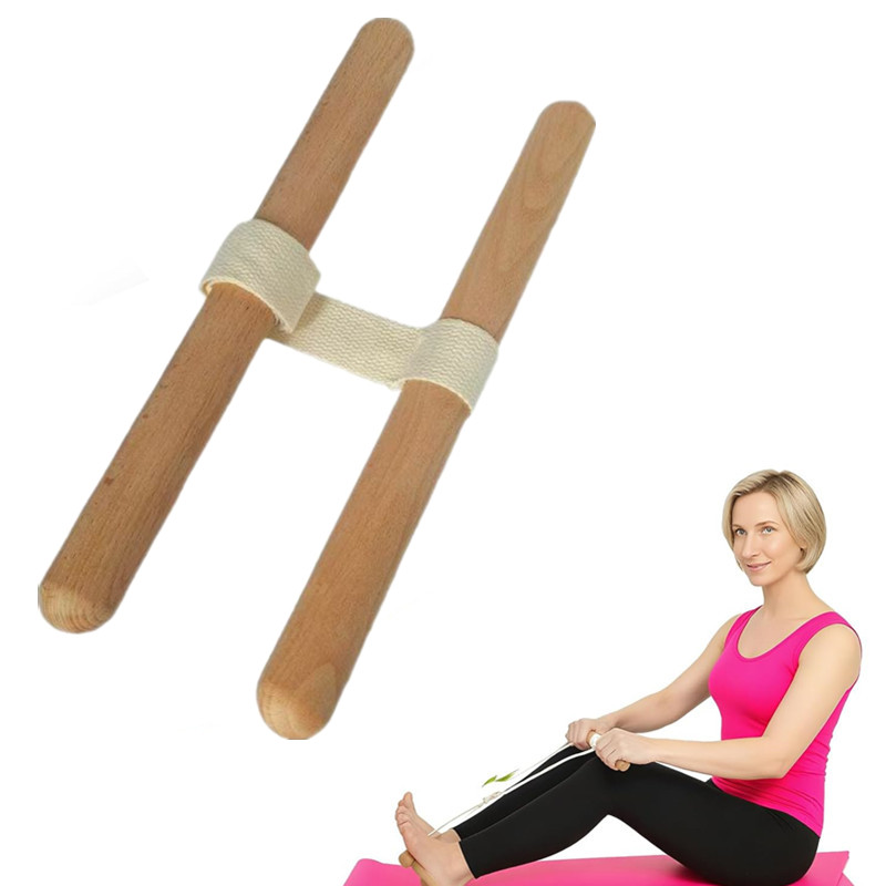 Fitness Yoga & Kickfit - ハムストリングストレッチャー 調節可能なフレックスストラップ 痛み緩和用 ヨガ 全身ストレッチエクササイズ フィットネス機器キット