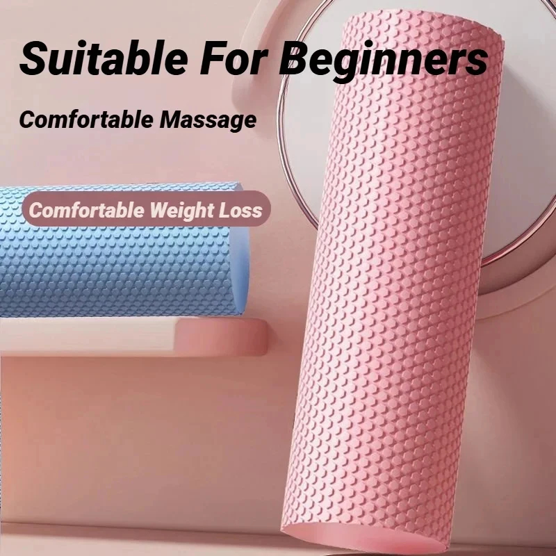 Yoga Fitness Roller - 六角形のEVAフォームヨガローラー、10cm×30cmのマッサージフォームローラー、ピラティス、ホームフィットネス、ワークアウト用