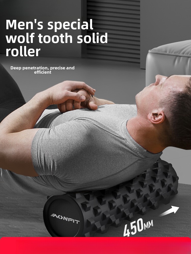 Foam Roller - ソリッドフォームシャフトメイスプロフェッショナルマッサージローラー筋肉リラックスバックヨガピラティス用