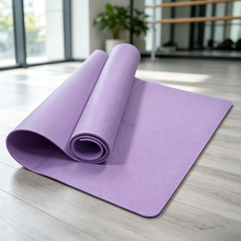 Thick Yoga Mat - 厚さ4mmの滑り止め加工を施したヨガマット。持ち運び可能なクッションで、ピラティスや自宅でのジムトレーニング、女性向けの屋内フィットネスに最適。