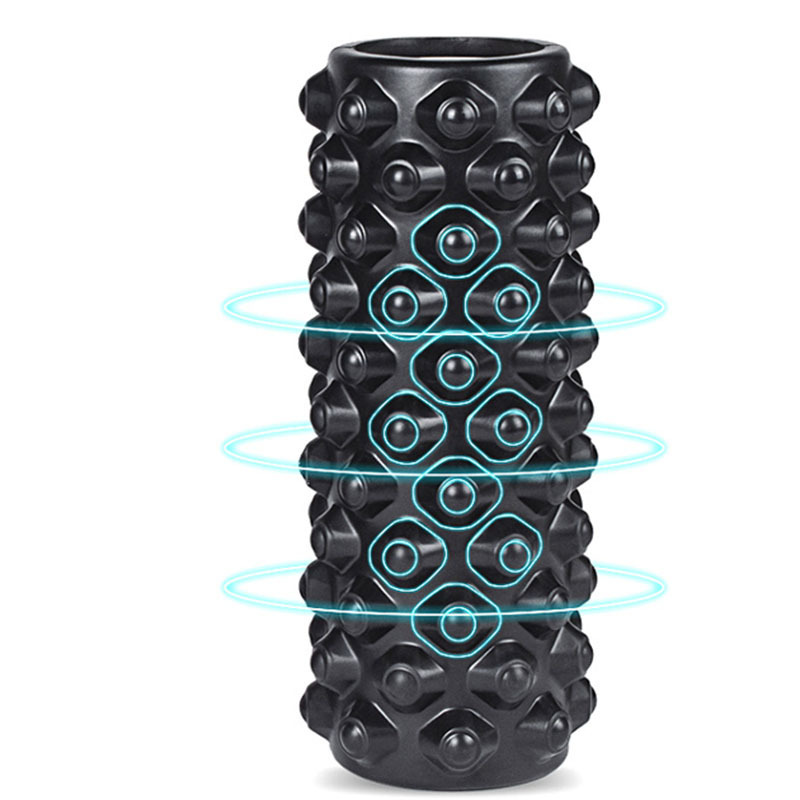1個 45cm テクスチャードフォームローラー 筋肉マッサー - Yoga Fitness Roller のレビューと価格