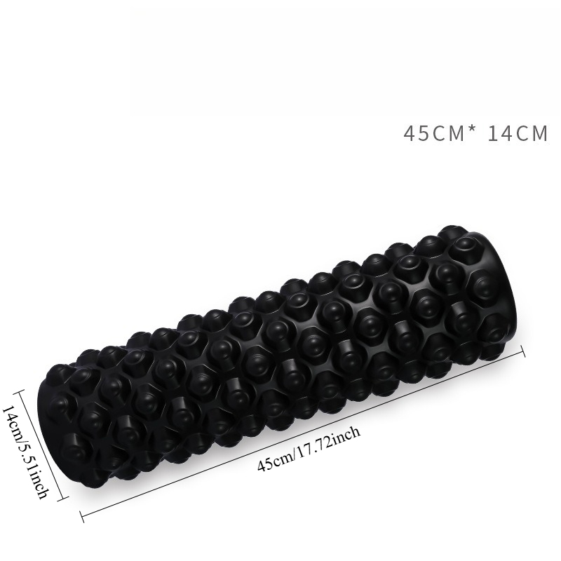 1個 45cm テクスチャードフォームローラー 筋肉マッサー - Yoga Fitness Roller のレビューと価格