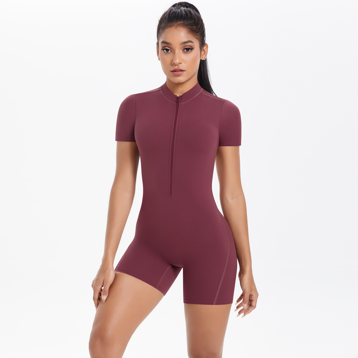 女性用ジムジャンプスーツショートヨガセット スポーツハイウエ - Yoga Fitness Kleidung のレビューと価格