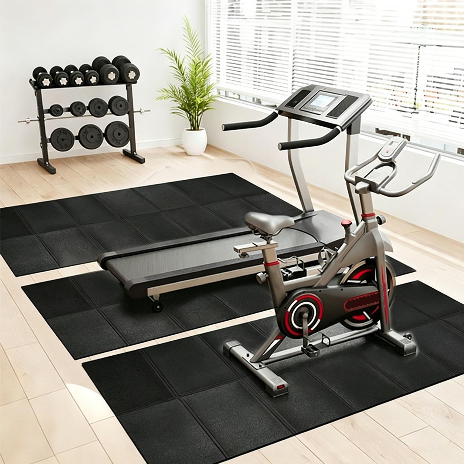 トレッドミルマット振動吸収ヘビーデューティトレッドミルフロア - Fitness Yoga のレビューと価格