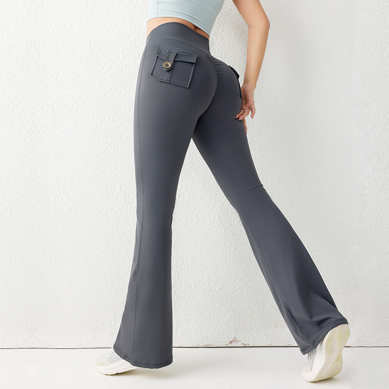 ソリッドカラーのバットリフティングジムフィットネスパンツハイ - Yoga Fitness Leggings のレビューと価格