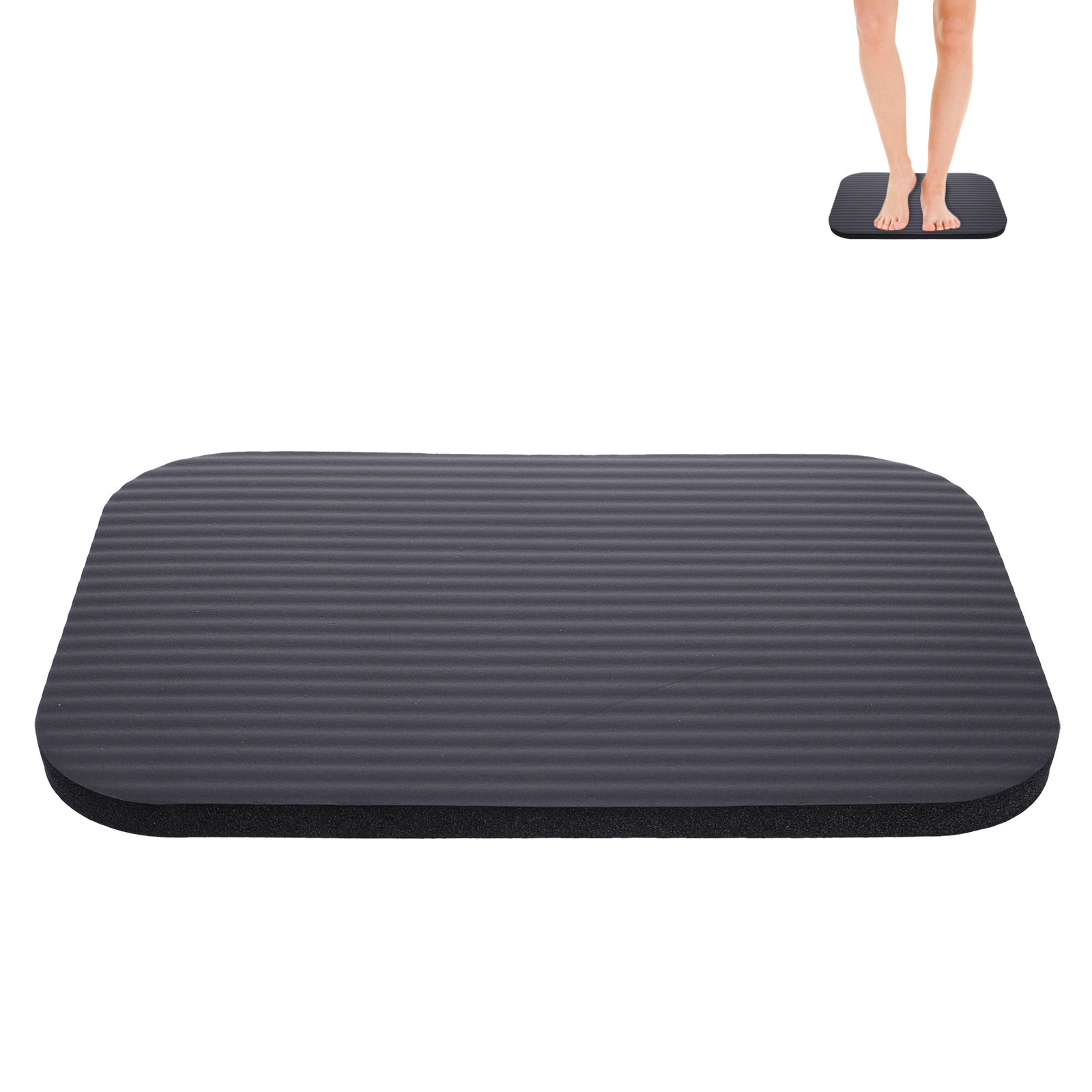ヨガ用ニーパッド1枚。厚手で快適な膝当てクッション。庭での作 - Thick Yoga Mat のレビューと価格