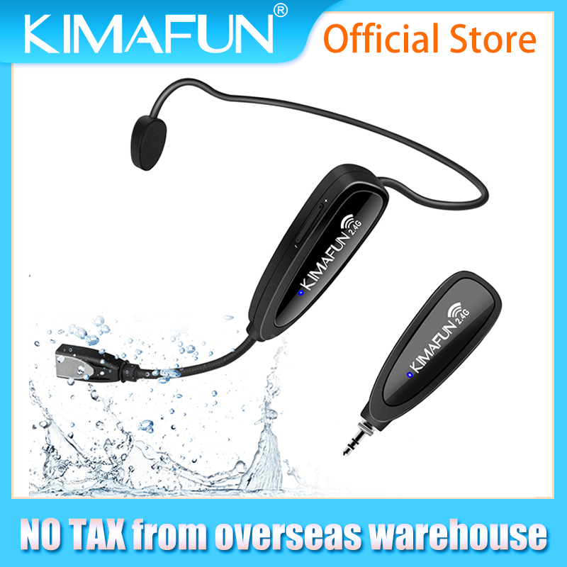 KIMAFUN 2.4G ワイヤレスフィットネスマイク、エア - Yoga And Fitness Instructor のレビューと価格