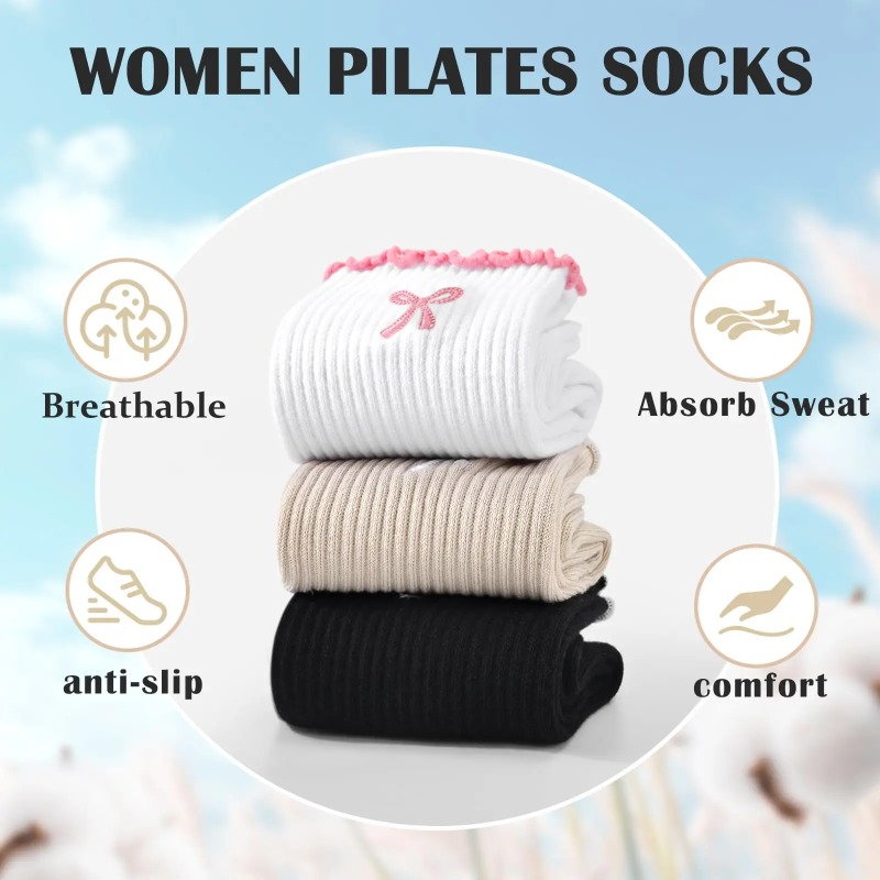 プロフェッショナルヨガソックス、コットンストラップシリコン滑 - Fitness Yoga & Kickfit のレビューと価格
