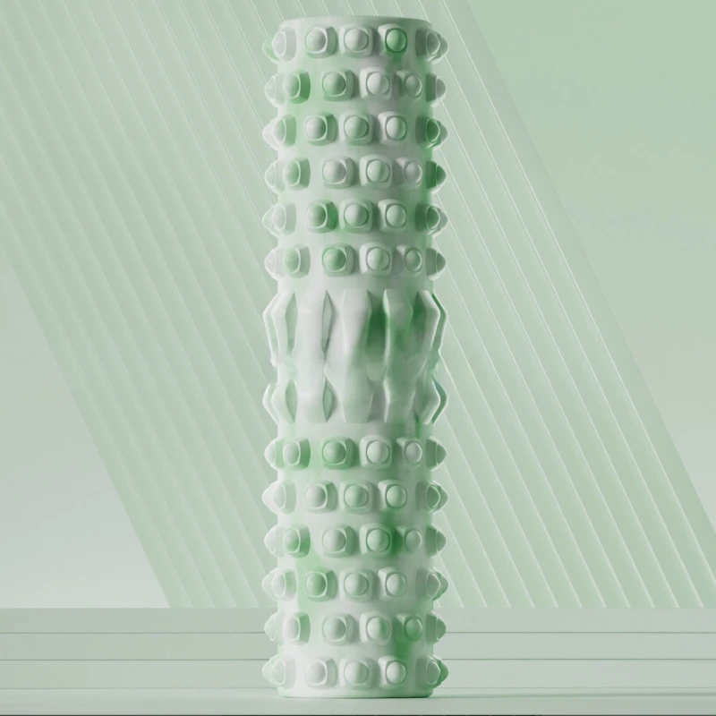 新しいフォームローラーヨガコラム深部組織マッサージローラー筋 - Yoga Fitness Roller のレビューと価格