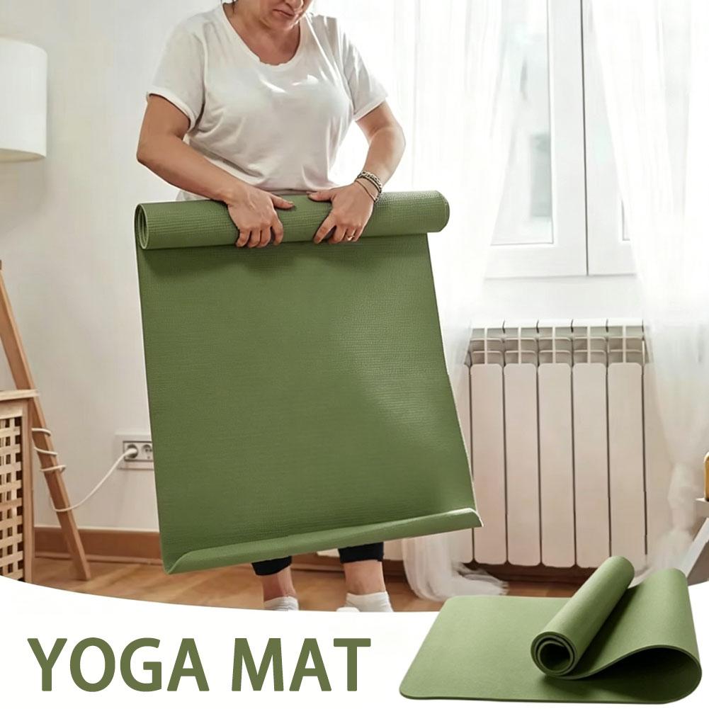 厚いヨガマット滑り止めスポーツフィットネスマットEVAコンフ - Thick Yoga Mat のレビューと価格