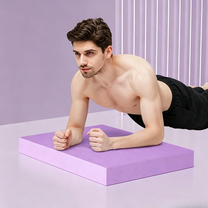 厚手の滑り止めヨガ膝パッドマット、プランクサポート、アブロー - Thick Yoga Mat のレビューと価格