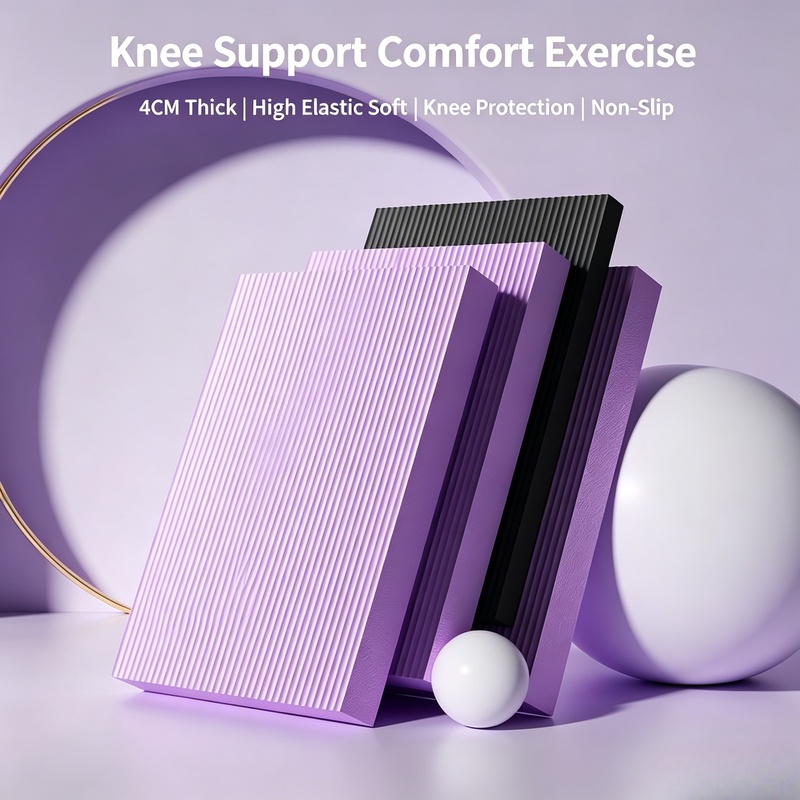 厚手の滑り止めヨガ膝パッドマット、プランクサポート、アブロー - Thick Yoga Mat のレビューと価格