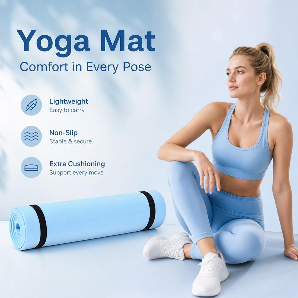 1/2 個厚いヨガマット滑り止めスポーツフィットネスマット  - Thick Yoga Mat のレビューと価格